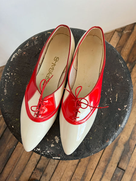 Vintage 1960's Pointy Toe Shoes by Topicals, Women's 9-10 US