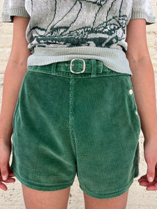 Vintage 1930's - 1940's Women's Corduroy Side Button Shorts