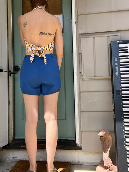 Vintage 1930's - 40's Double Button Flap Gym Shorts