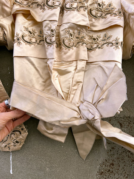 Antique 1880's Silk Puff Sleeved Bodice