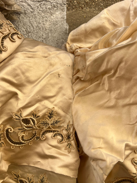 Antique 1880's Silk Puff Sleeved Bodice