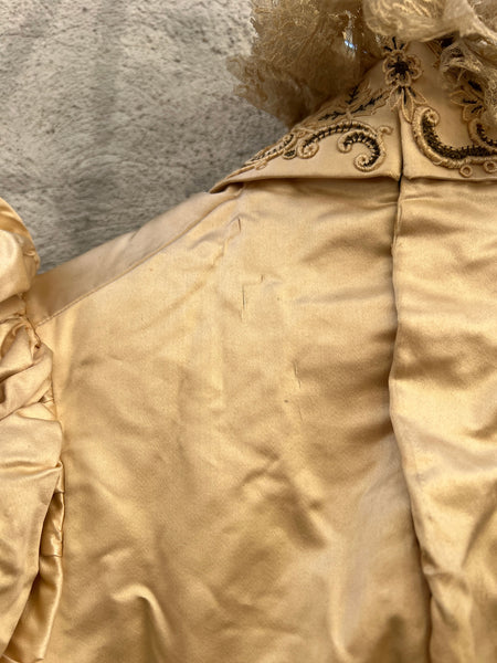 Antique 1880's Silk Puff Sleeved Bodice