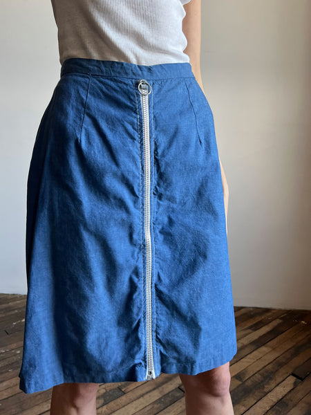 Vintage 1960's Zip Up Skirt/ Shorts , Mod 60's Women's