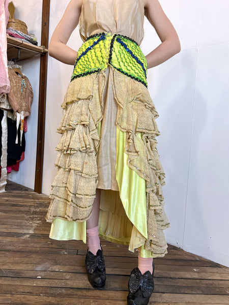 Vintage 1930's Ruffled Costume Skirt