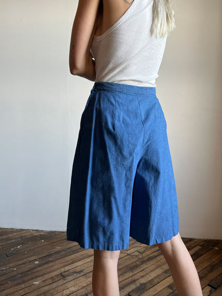 Vintage 1960's Zip Up Skirt/ Shorts , Mod 60's Women's