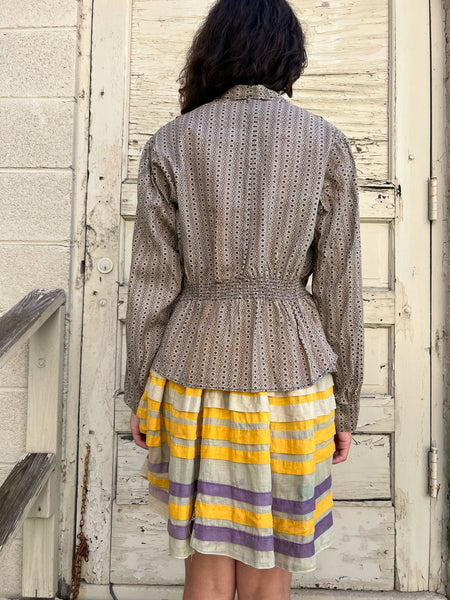 Antique 1920's Layered Cotton Carnival Skirt