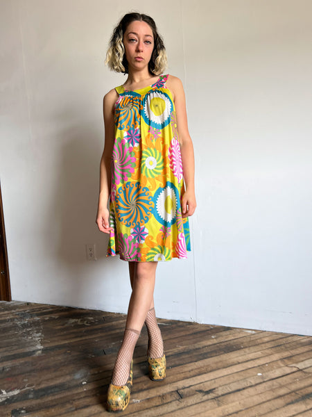 Vintage 1960's Psychedelic Slip Dress