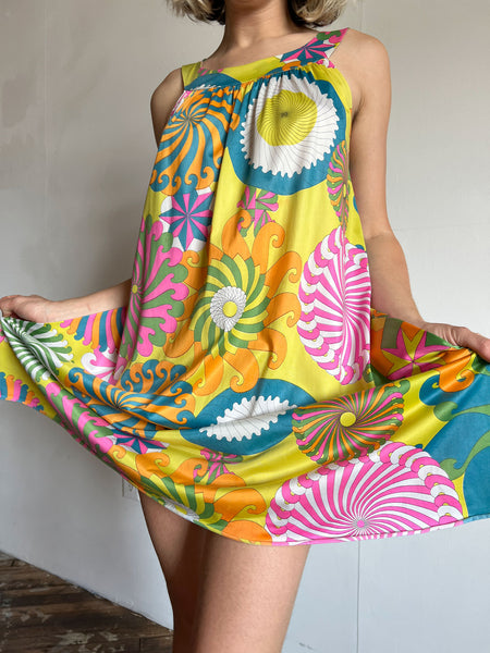 Vintage 1960's Psychedelic Slip Dress