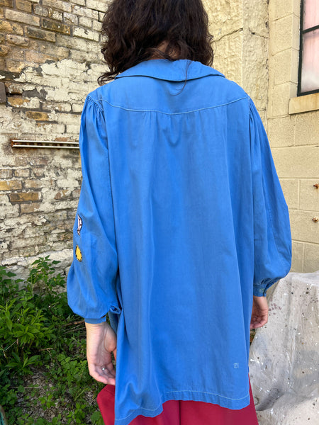 Vintage 1940's Painter Palette Cotton Smock