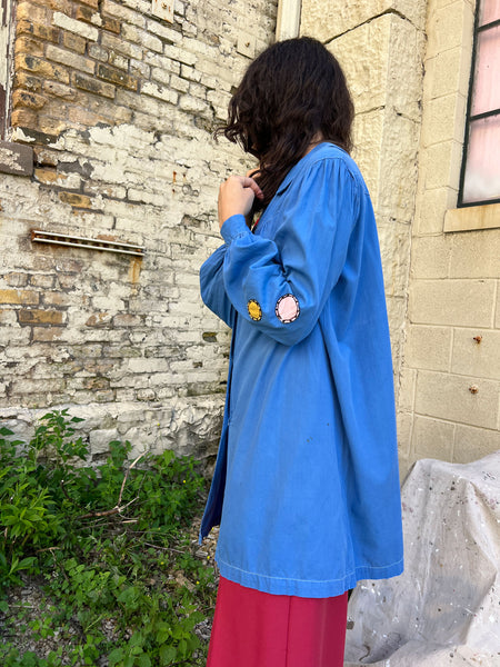 Vintage 1940's Painter Palette Cotton Smock