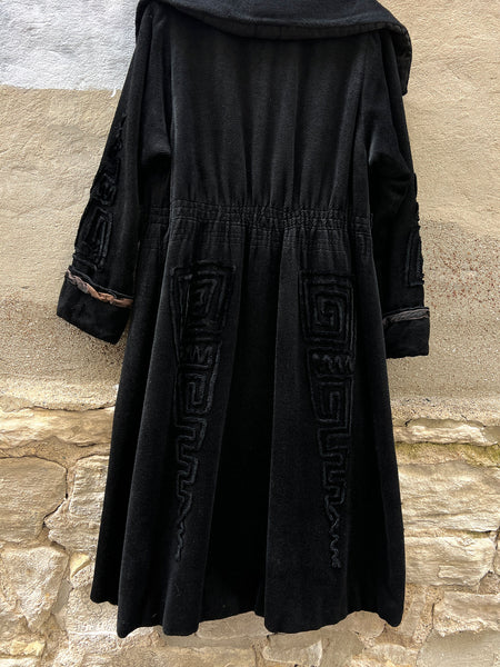 Antique 1910's - 1920's Women's Wool Soutache Coat