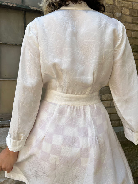 Vintage 1940's Spiderweb Robe Dress, Loungewear