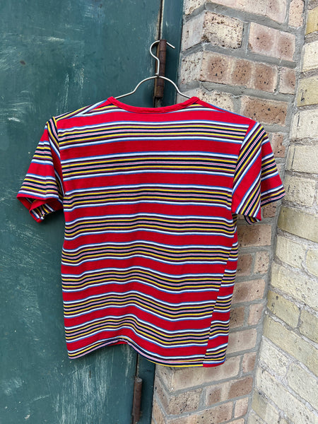 Vintage 1960's - 70's Striped Cotton T-Shirt