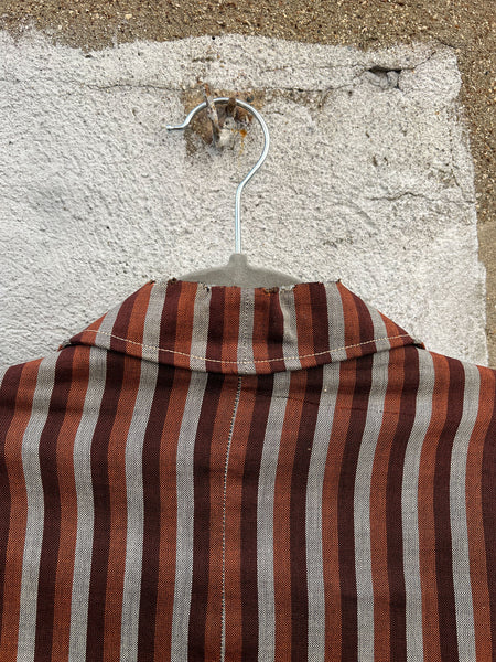 Vintage 1950's Brown Striped Suit