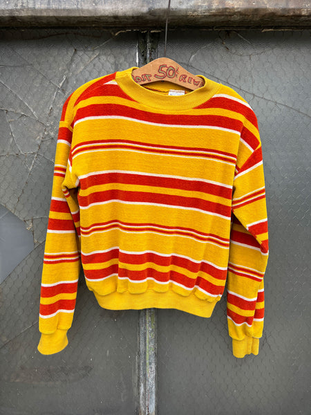 Vintage 1960's Combed Cotton Velvet Sweatshirt