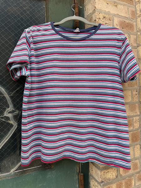 Vintage Cotton Striped T-Shirt