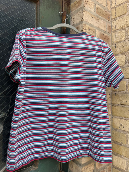 Vintage Cotton Striped T-Shirt