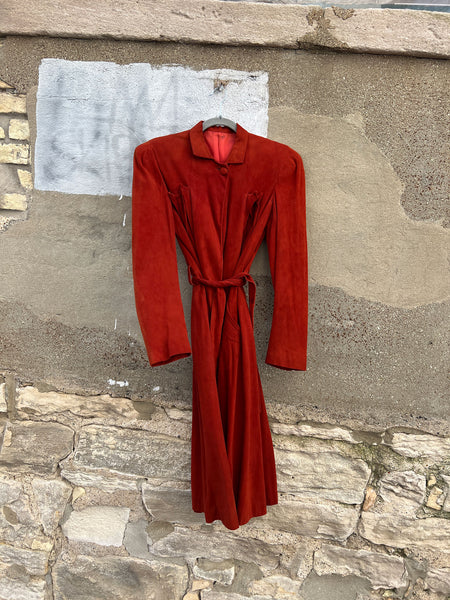 Vintage 1930's Suede Coat