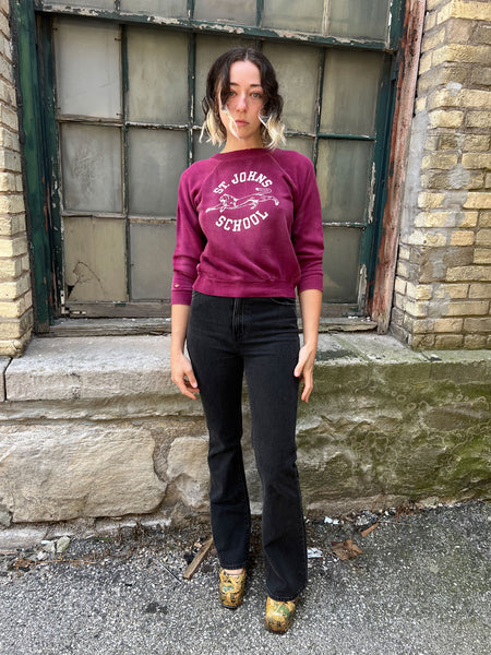 Vintage 1950's - 60's St. Johns School Sweatshirt