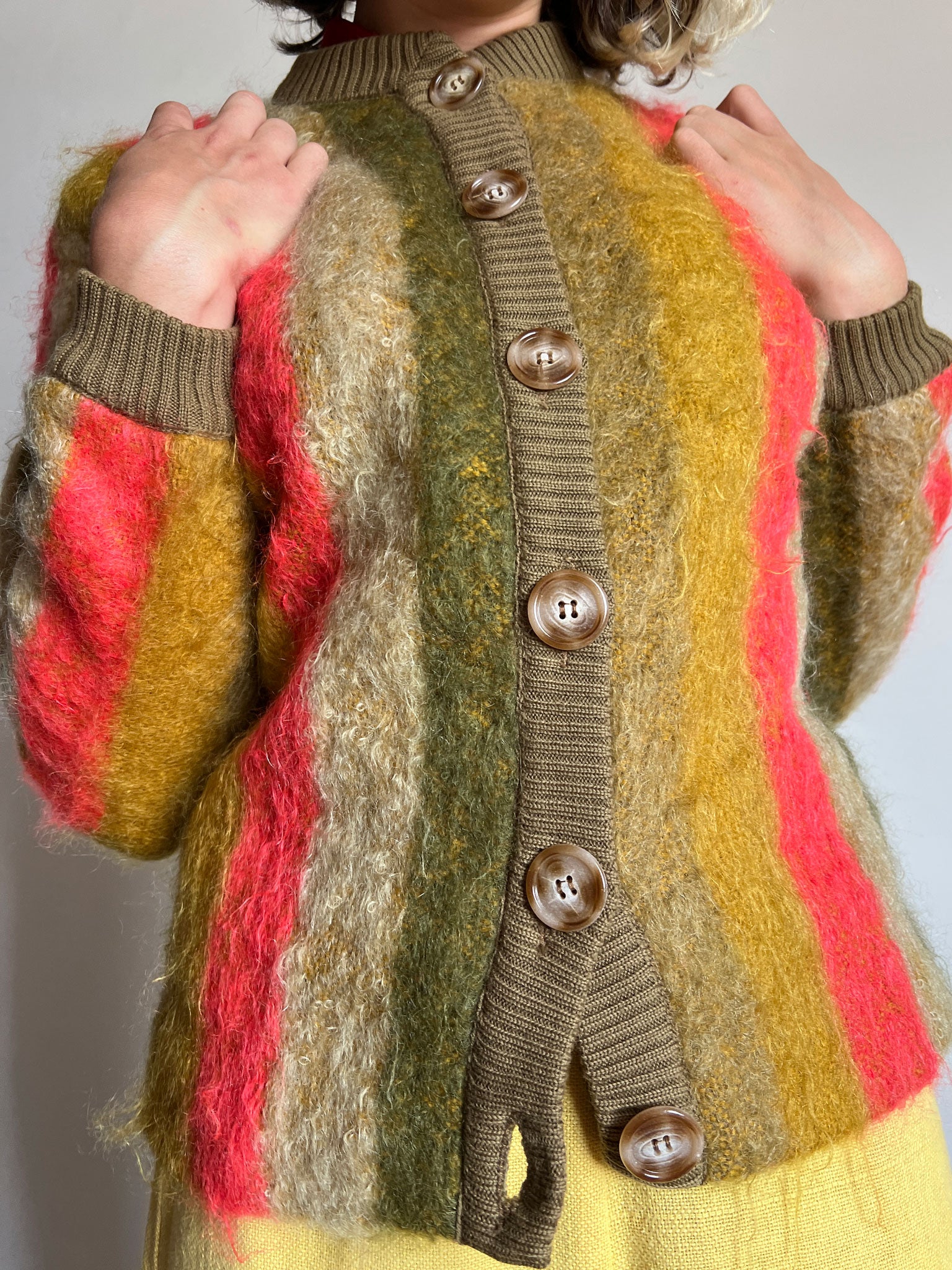 Vintage 1960's Catalina Striped Mohair Sweater