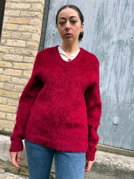 Vintage 1960's The Bearcat Shaggy Mohair Sweater