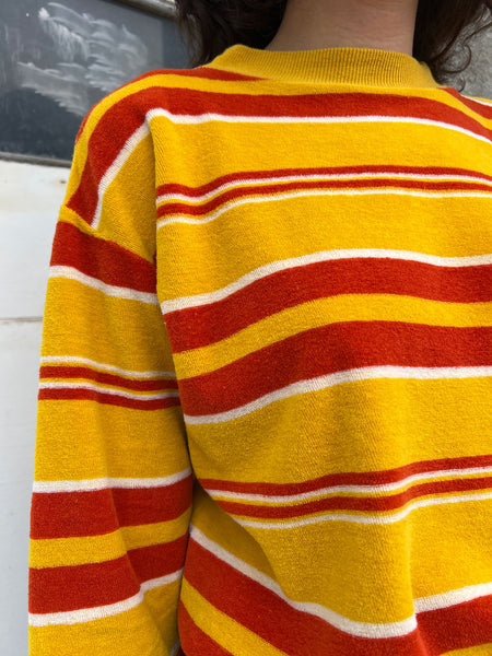 Vintage 1960's Combed Cotton Velvet Sweatshirt