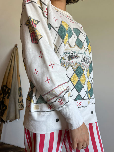 Vintage 1950's - 60's Hand Drawn Sweatshirt, Looney Tunes