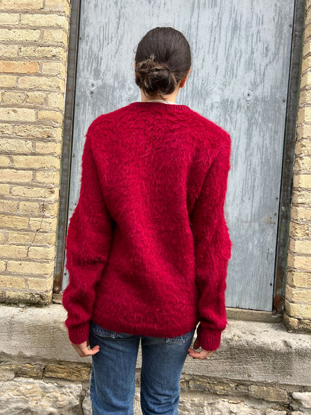 Vintage 1960's The Bearcat Shaggy Mohair Sweater