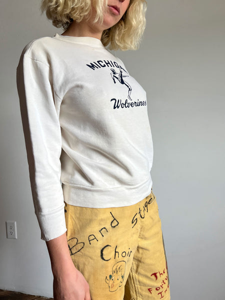 Vintage 1940's Michigan Sweater, Sweatshirt