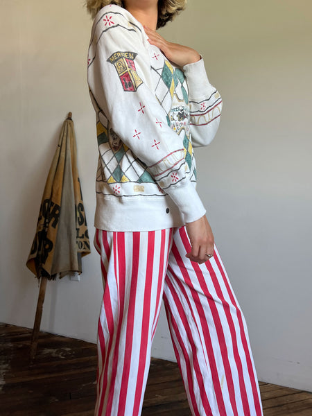 Vintage 1950's - 60's Hand Drawn Sweatshirt, Looney Tunes