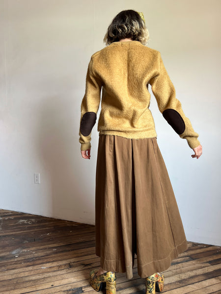 Vintage 1970's Camel Colored Mohair Sweater 'The Bearcat'