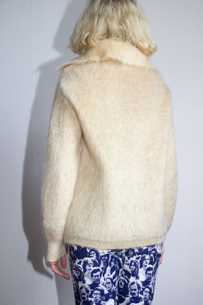 Vintage Shaggy Mohair Cardigan