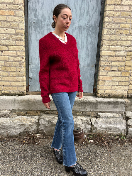 Vintage 1960's The Bearcat Shaggy Mohair Sweater