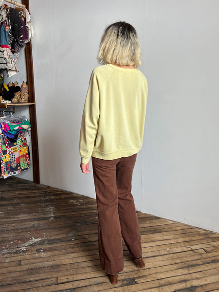 Vintage Thrashed Yellow Sweatshirt
