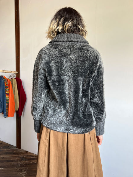 Vintage 1950's Panda Shag Sweatshirt