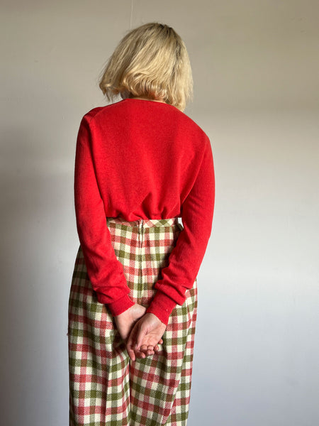 Vintage 1950's Imported Lambswool Long Sleeved Sweater