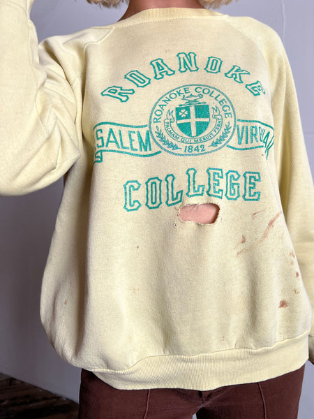 Vintage Thrashed Yellow Sweatshirt
