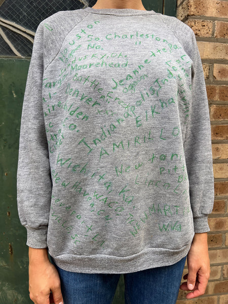 Vintage 1970's Hand Drawn Souvenir Sweatshirt