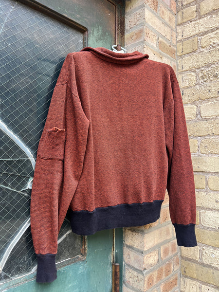 Vintage 1960's - 1970's Striped Cotton Sweatshirt