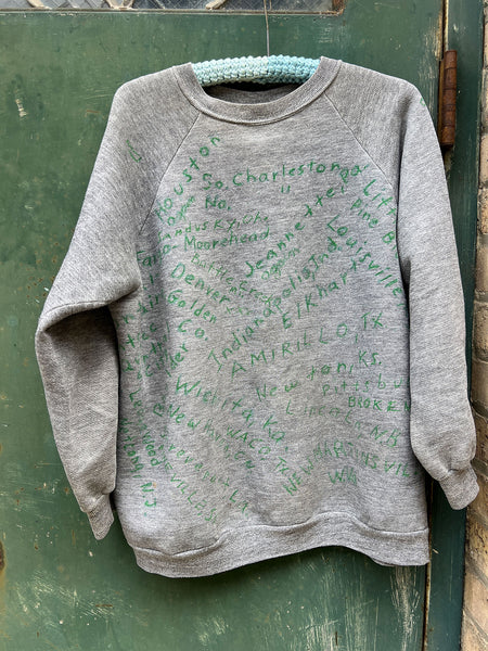 Vintage 1970's Hand Drawn Souvenir Sweatshirt