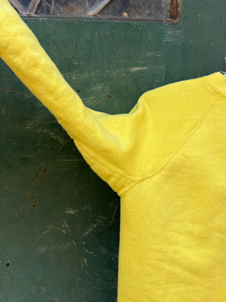 Vintage 1960's - 70's Yellow Cotton Sweatshirt