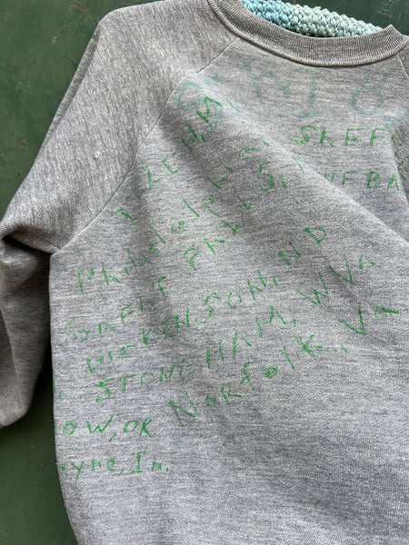 Vintage 1970's Hand Drawn Souvenir Sweatshirt