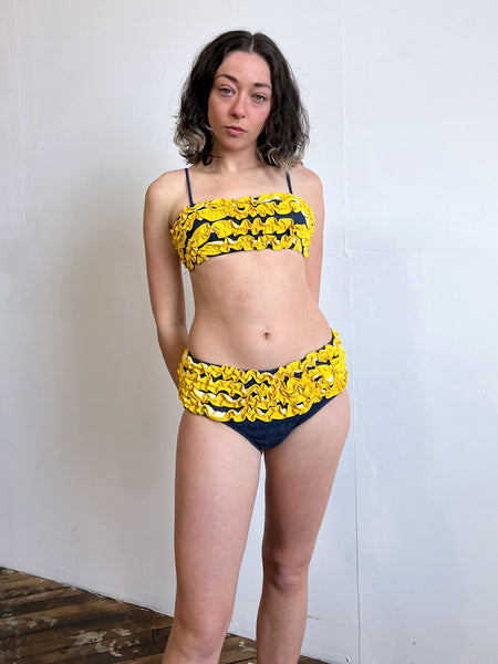 Vintage 1960's Ruffled Bikini