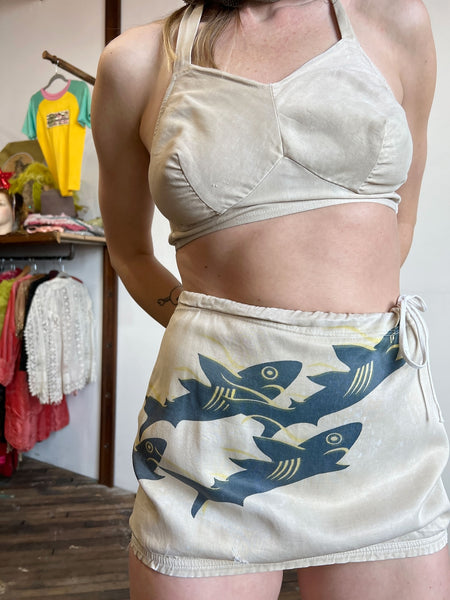 Vintage 1930's Catalina Shark Bathing Suit