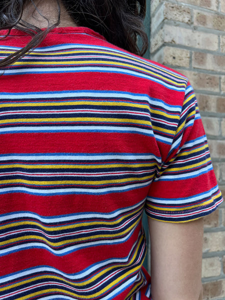 Vintage 1960's - 70's Striped Cotton T-Shirt