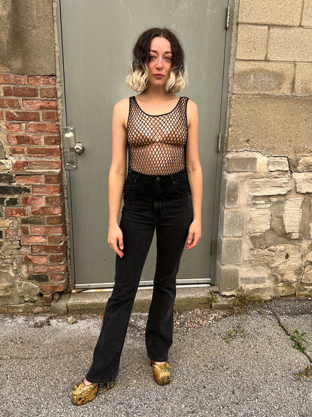 Vintage 1970's Beaded Tank Top