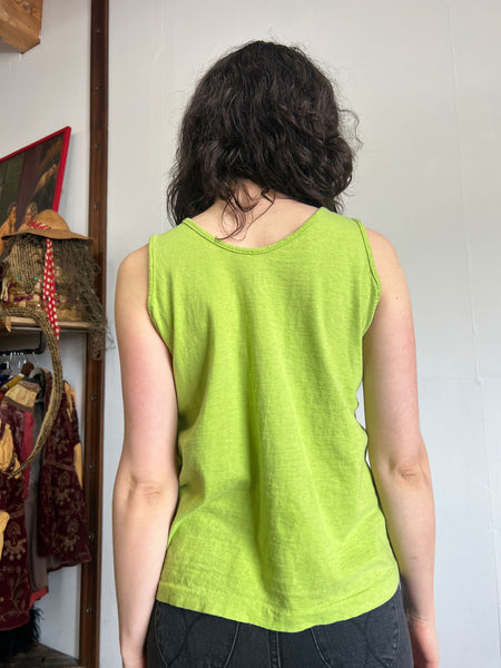 Vintage 1960's Lime Green Tank Top