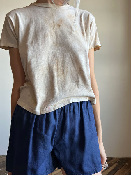 Vintage 1950's Munsingwear Cotton T Shirt, Thrashed, Distressed Tee