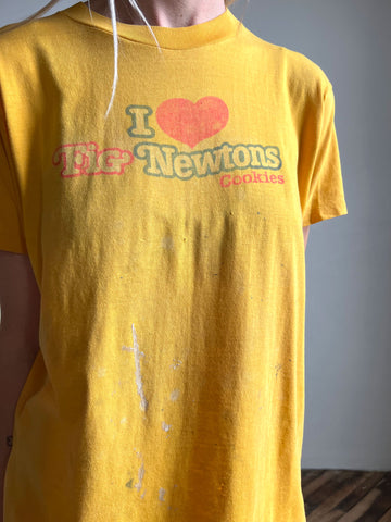 Vintage I Heart Fig Newtons T Shirt, Tee, Paper Thin