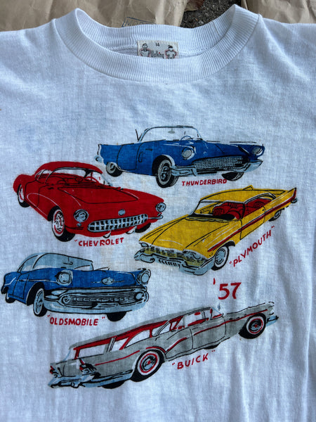 Vintage Early 1960's Dead Stock Car T- Shirt